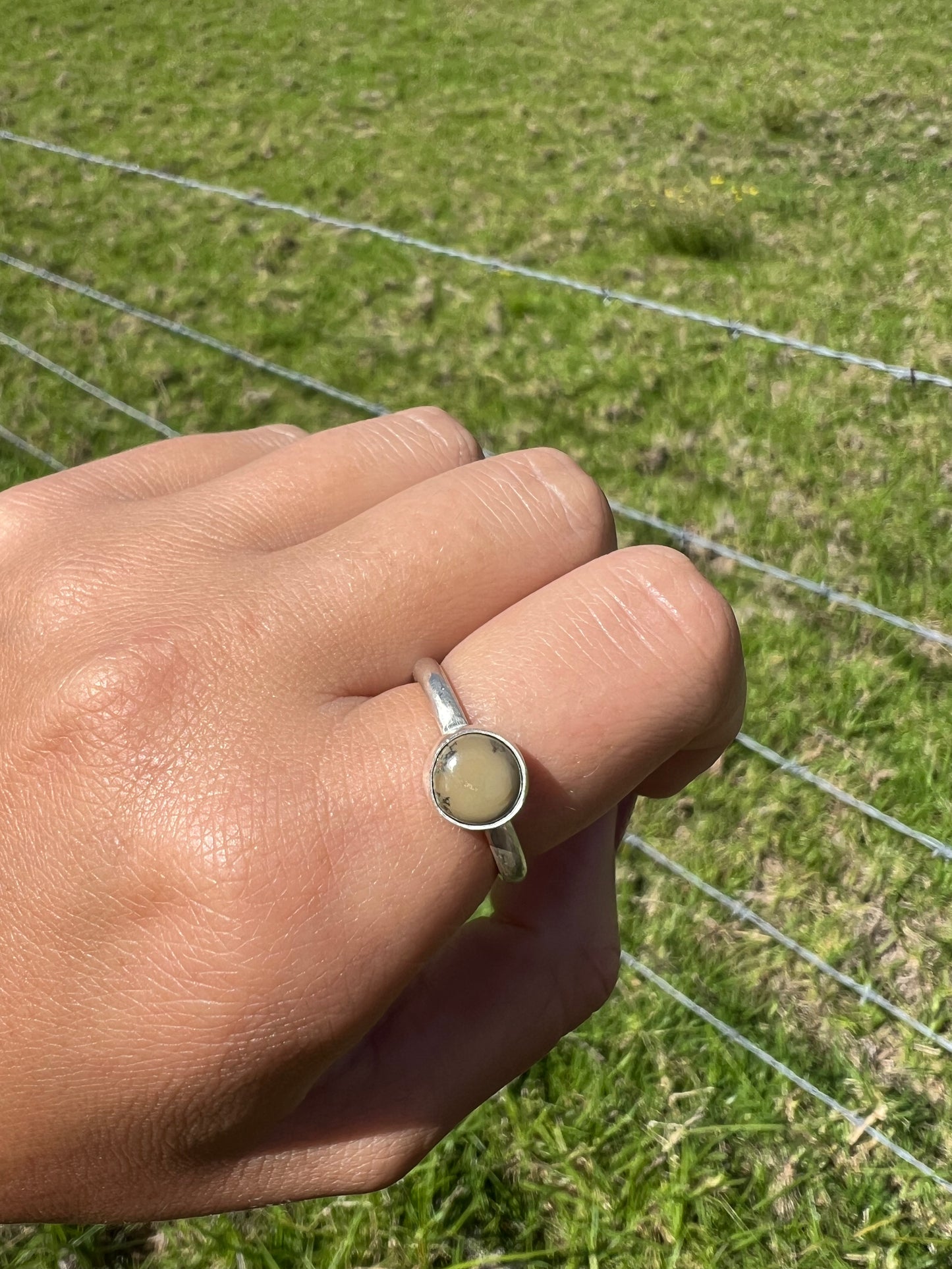 Shadow Green Turquoise Ring