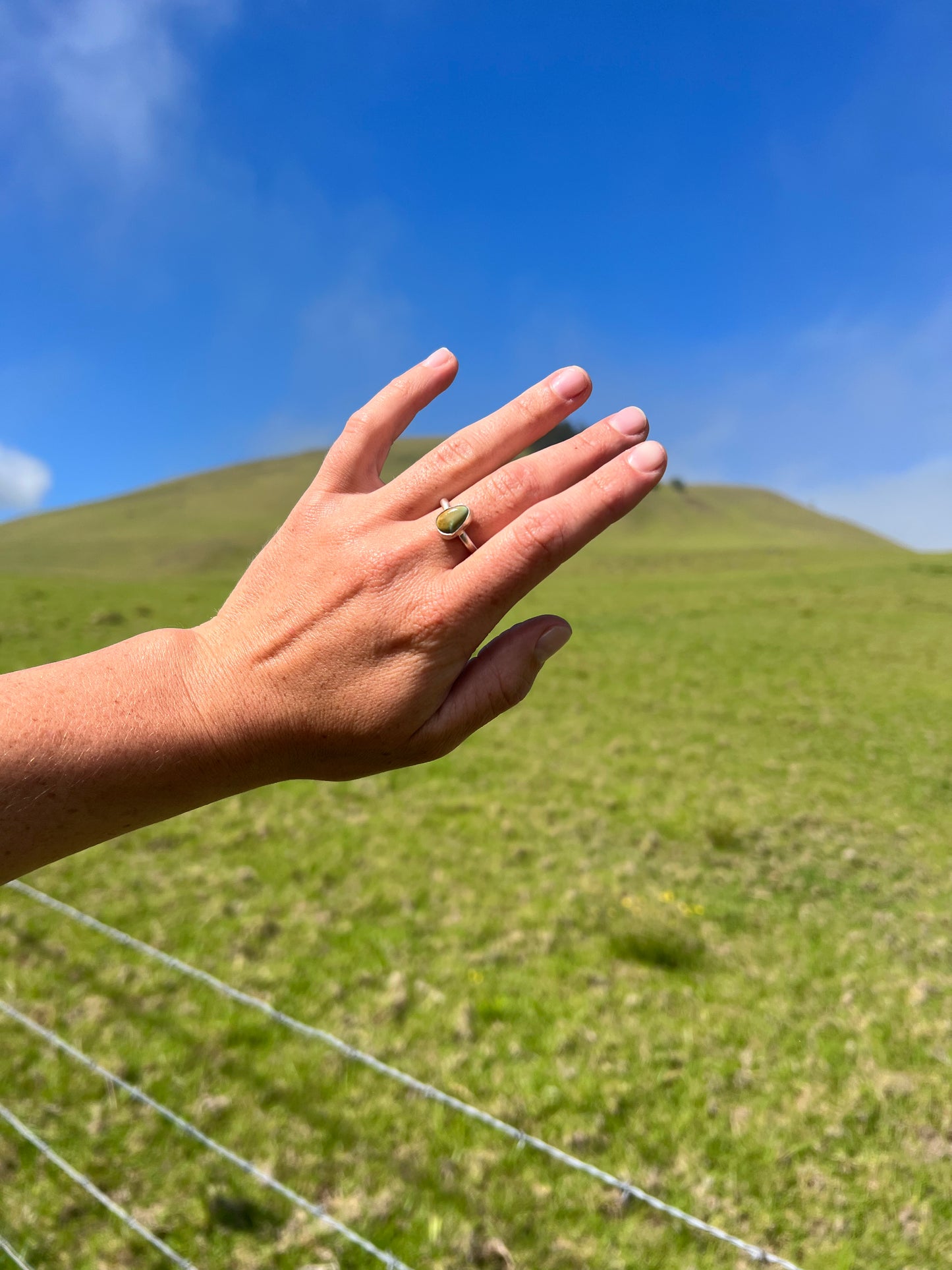 Earth Teardrop Ring