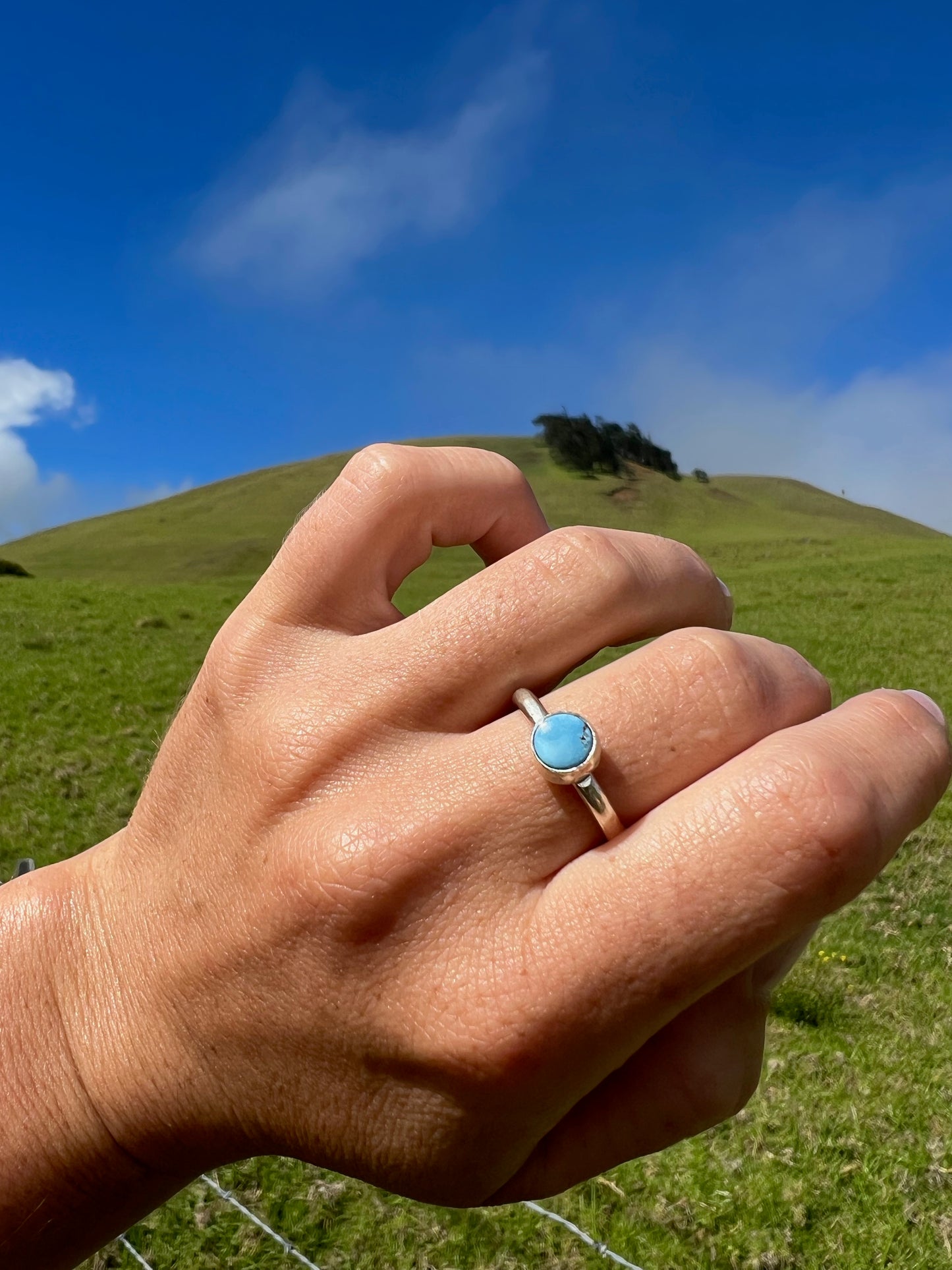 Sky Blue Turquoise Ring