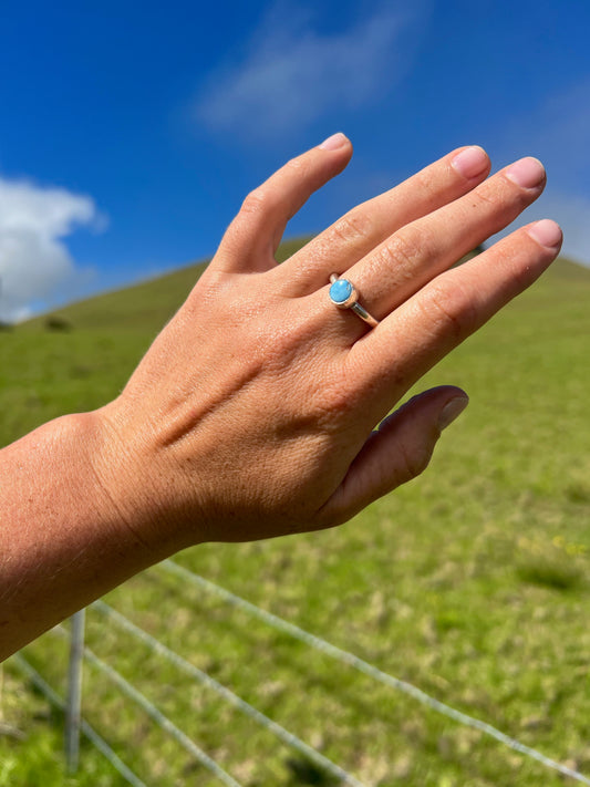 Sky Blue Turquoise Ring